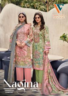 Vandana nagina vol-12 work dress material wholesale in ahmedabad